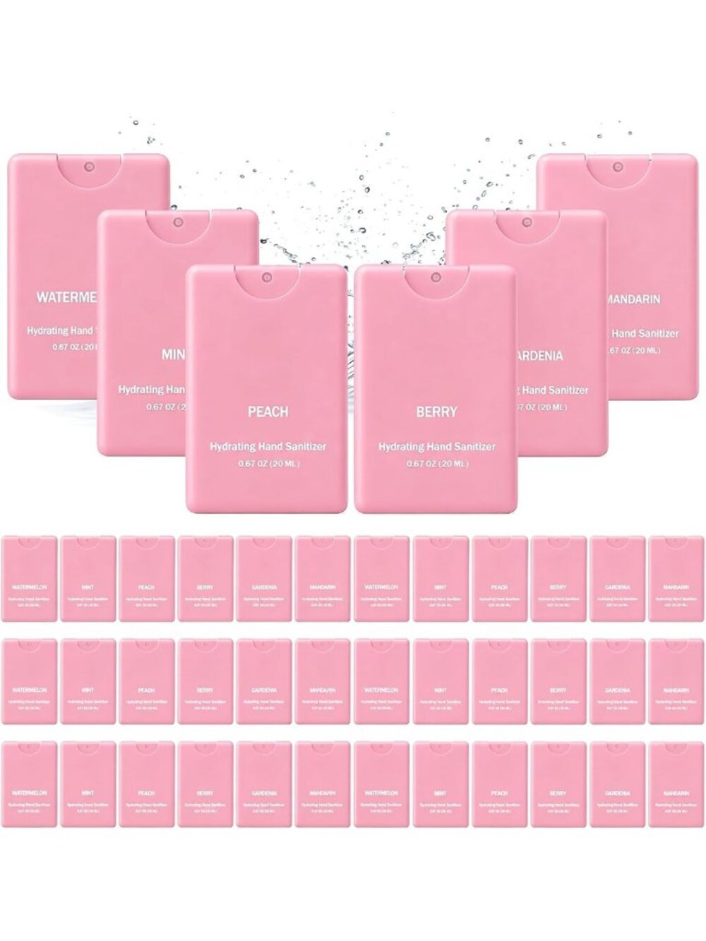 48 Pcs Travel Size Hand Sanitizer Spray - Bulk Pocket Sanitizers for On-the-Go